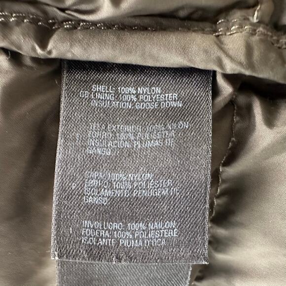 North Face Ladies Green Midi 600 Fill Goose Down Puff Jacket Size Medium Winter - Picture 7 of 12